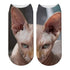 New Design 3D Printed Women Winter Christmas Socks Funny Creative Pet Cat Face Unisex Cotton Ankle Socks Children Gift Animal Lover Socks For Men And Women