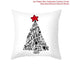 Merry Christmas Decoration Xmas Gift New Year For Home Reindeer Santa Claus Xmas Series Cushion Cover Case Pillow Custom Zippered Square Pillowcase Tree Cushion Cover Christmas Ornament