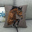 New Animal Pattern Pillow Cover Simple Wind Pillow Set Art Home Decorative Throw Pillow Cover Horse Cotton Linen Cushion for Couch Sofa Bedroom Livingroom Kitchen Car Restoring Ancient Ways Horse Head Decorative Cushion Covers 45x45CM