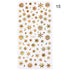 Summer Glitter Nail Decals Stickers Gold Black White Leaf Manicuring Foils Geometric Slider Nail Art Adhesive Decor Adhesive 3D Wave Design Decoration for Women Girls Art Stickers Decal Decoration Metallic Curve Strip Line Nail Decor