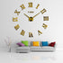 Wall Clock Promotion New Home Decor Large Roman Mirror 3D Wall Clock Mirror Surface Decorative Clock Large Wall Sticker Clock for Living Room Bedroom Office Home Decorations Fashion  Modern Quartz Clocks Living Room  Sticker Watch