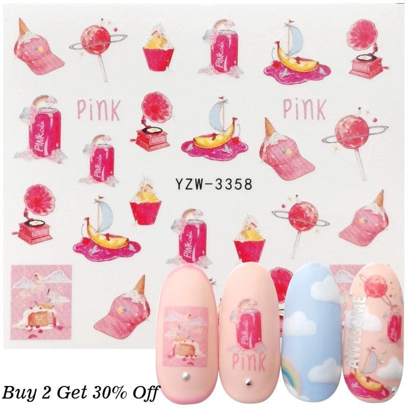 Nail Watermark Decals Sexy lips Middle finger Sexy girl Water Transfer Slider Russia Words Manicure Tattoos Sliders For Manicure Women Kids Girls Manicure Decoration Nail Art Supplies 3D Self-Adhesive Nail Decals Designer Nail Stickers for Acrylic Nails