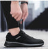 Mens Sport Running Sneakers Fashion Men Casual Shoes Breathable Shoes Walking Sneakers Men's Tennis Black Sneakers Trainers Mesh Flat Breathable Summer Walking Beach Mesh Design