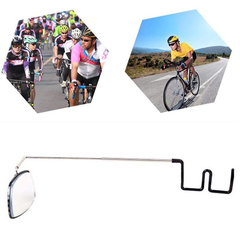 Bike Aluminum Bicycle Cycling Horse Riding Glass Mirror 360 Adjustment Rear View Mount Mirror Helmet Eyeglass Rear View Bicycle Eyeglass Mirror Biking Cycling Helmet Mount Rear View Mirror Adjustable Angle Aluminum Alloy Riding Mirror Accessories