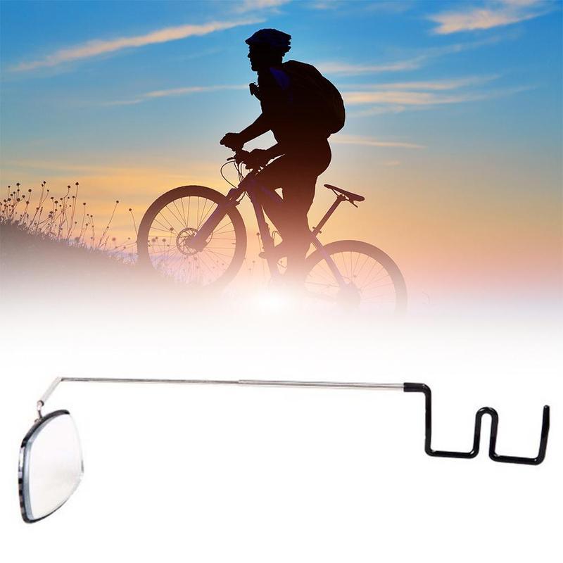 Bike Aluminum Bicycle Cycling Horse Riding Glass Mirror 360 Adjustment Rear View Mount Mirror Helmet Eyeglass Rear View Bicycle Eyeglass Mirror Biking Cycling Helmet Mount Rear View Mirror Adjustable Angle Aluminum Alloy Riding Mirror Accessories