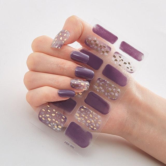 Patterned Nails With Creative Nail Polish Nail Polish Stickers Temporary Tattoos Kids Nails Art Decoration Nail Strips Shiny French Tip Guides Stickers French Nail Stickers Form Fringe Guides for Decoration Stencil Tools - ALLURELATION - 554, Creative Nail, curved nail stickers, DIY Decoration, French Nail, French Nail Stickers, Nail Art, Nail Polish, Nail Polish Stickers, Nail Stickers, Nail Strips, Nail Tips, Nails Art Decoration, non-toxic, Patterned Nails - Stevvex.com