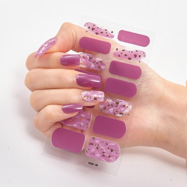 Patterned Nails With Creative Nail Polish Nail Polish Stickers Temporary Tattoos Kids Nails Art Decoration Nail Strips Shiny French Tip Guides Stickers French Nail Stickers Form Fringe Guides for Decoration Stencil Tools - ALLURELATION - 554, Creative Nail, curved nail stickers, DIY Decoration, French Nail, French Nail Stickers, Nail Art, Nail Polish, Nail Polish Stickers, Nail Stickers, Nail Strips, Nail Tips, Nails Art Decoration, non-toxic, Patterned Nails - Stevvex.com