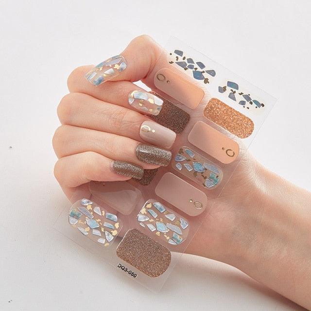 Patterned Nails With Creative Nail Polish Nail Polish Stickers Temporary Tattoos Kids Nails Art Decoration Nail Strips Shiny French Tip Guides Stickers French Nail Stickers Form Fringe Guides for Decoration Stencil Tools - ALLURELATION - 554, Creative Nail, curved nail stickers, DIY Decoration, French Nail, French Nail Stickers, Nail Art, Nail Polish, Nail Polish Stickers, Nail Stickers, Nail Strips, Nail Tips, Nails Art Decoration, non-toxic, Patterned Nails - Stevvex.com