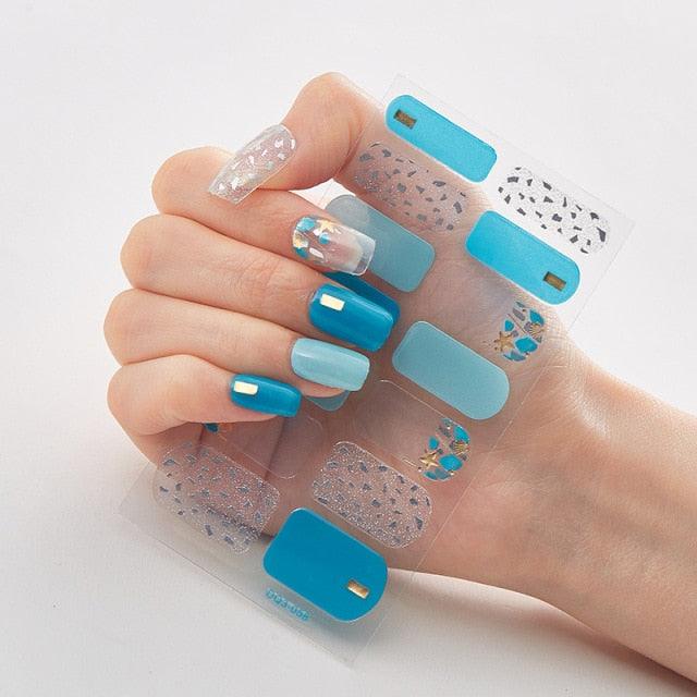 Patterned Nails With Creative Nail Polish Nail Polish Stickers Temporary Tattoos Kids Nails Art Decoration Nail Strips Shiny French Tip Guides Stickers French Nail Stickers Form Fringe Guides for Decoration Stencil Tools - ALLURELATION - 554, Creative Nail, curved nail stickers, DIY Decoration, French Nail, French Nail Stickers, Nail Art, Nail Polish, Nail Polish Stickers, Nail Stickers, Nail Strips, Nail Tips, Nails Art Decoration, non-toxic, Patterned Nails - Stevvex.com