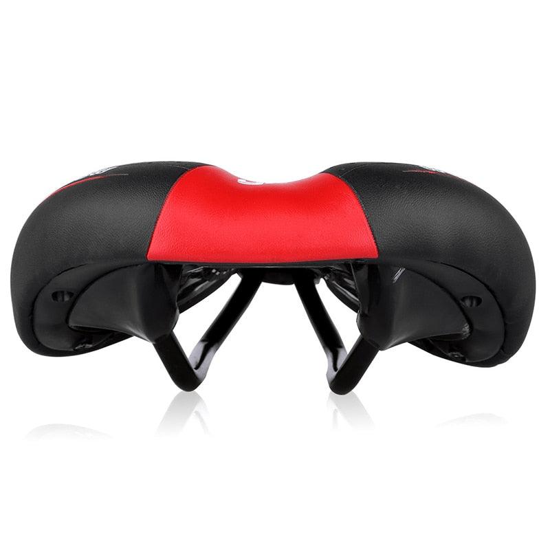 Breathable Silicone Cushion Seat PU Leather Surface Silica Filled Gel Comfortable Shockproof Bicycle Saddle Padded Professional Waterproof Road Bike Saddle For Men