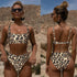 High Waist Bikini Leopard Bikini Women Push Up Swimsuit Women's Leopard Print Swimsuits High Waist Bikini Set 2 Piece Bathing Suits Women Printed Swimwear Tie Dye Summer Swim Beachwear