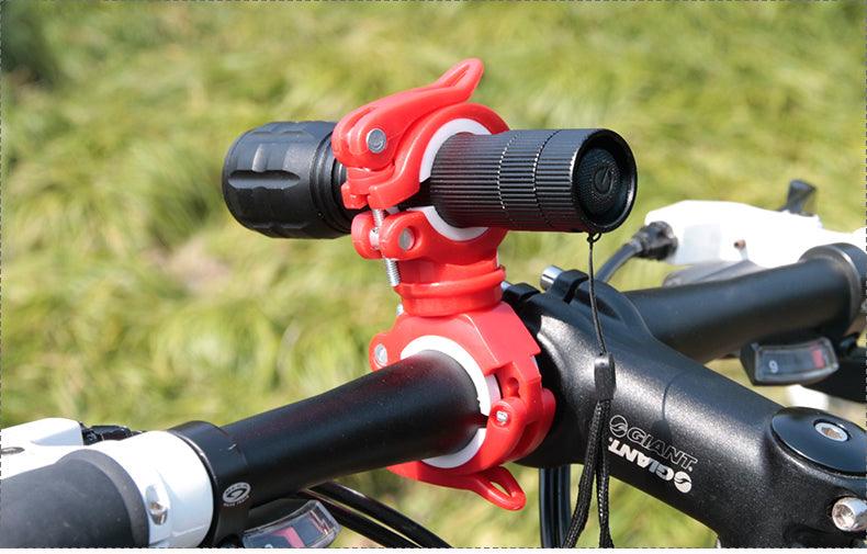 Bicycle Light Bracket Bike Lamp Holder LED Headlight Pump Stand Quick Release Mount 360 Degree Rotatable Universal Flashlight Mount Holder Mount Bicycle Mounting Bracket Flashlight Holder - STEVVEX Sport - 224, Bicycle Flashlight, Bicycle Headlight Holder, Bicycle Light, bike, bike accessories, Bike Headlight, Flashlight Mount Holder, Front Bike Headlight, Headlight Holder, Safety Taillight Flashlight, Safety Warning Bike Light, Warning Bike Rear Light, Warning Headlight - Stevvex.com