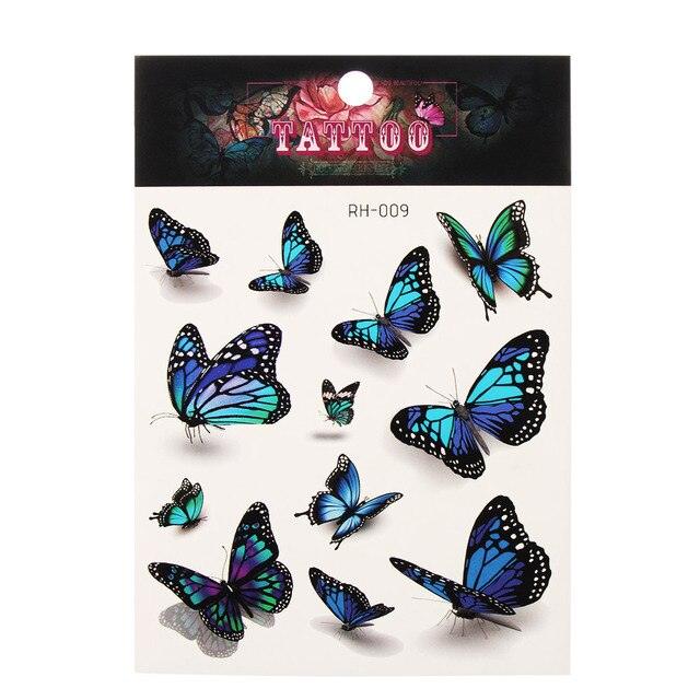 Waterproof Colorful Butterfly Temporary 3D Stickers Body Tattoos Various Styles For Womens - STEVVEX Beauty - 103, 3D Tattoo, Beauty, Body Tattoo, Butterfly Tattoo, Colorful Tattoo, Girls Tattoo, Luxury Tattoo, Shoulder Tattoo, Stylish Tattoo, Tattoo, Waterproof Tattoo, Womens Tattoo - Stevvex.com