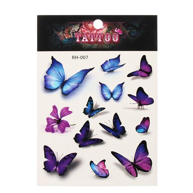 Waterproof Colorful Butterfly Temporary 3D Stickers Body Tattoos Various Styles For Womens - STEVVEX Beauty - 103, 3D Tattoo, Beauty, Body Tattoo, Butterfly Tattoo, Colorful Tattoo, Girls Tattoo, Luxury Tattoo, Shoulder Tattoo, Stylish Tattoo, Tattoo, Waterproof Tattoo, Womens Tattoo - Stevvex.com