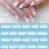 Protein White Gradient Water Nail Decals Sticker Fresh Transfer Stickers Nature Nail Art Watermark Accessories Nail Art Nails Art Decoration Nail Strips Shiny French Tip Guides Stickers French Nail Stickers Form Fringe Guides for Decoration