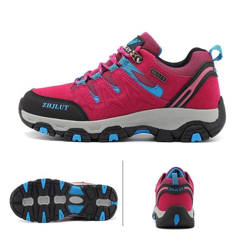 Autumn Winter Sports Shoes Outdoor Training Hiking Men's Shoes Camping Women's Non-Slip Wear-Resistant Hiking Shoes Men Low Top Outdoor Walking Leather Trail Shoes