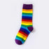 New Arrival Cotton Elasticity Sweat Women Long Sock Candy Colors Rainbow Patterned Sporty Retro Harajuku Casual Socks For Men And Women