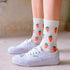 Women Funny Socks Spring Autumn Cartoon Socks Avocado Lemon Watermelon Peach Strawberry Banana Casual Socks Combed Out Of Cotton Soft Socks For Men And Women