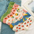 Women Funny Socks Spring Autumn Cartoon Socks Avocado Lemon Watermelon Peach Strawberry Banana Casual Socks Combed Out Of Cotton Soft Socks For Men And Women