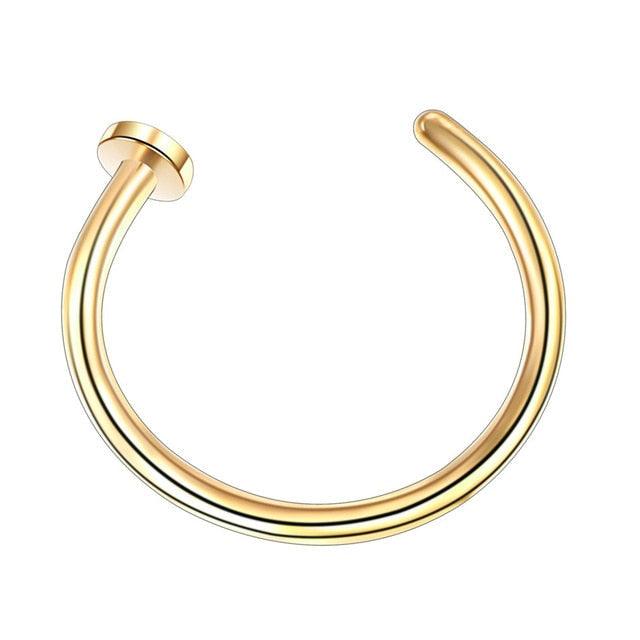 1pcs U Shaped Fake Nose Ring Hoop Septum Rings Stainless Steel Nose Piercing Fake Piercing Horseshoe Nose Rings Earrings Septum Ring Tragus Piercing Earring Hoop Lip Horseshoe Piercing Retainer Helix Hoop Ear Earring Jewelry