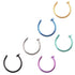 1pcs U Shaped Fake Nose Ring Hoop Septum Rings Stainless Steel Nose Piercing Fake Piercing Horseshoe Nose Rings Earrings Septum Ring Tragus Piercing Earring Hoop Lip Horseshoe Piercing Retainer Helix Hoop Ear Earring Jewelry