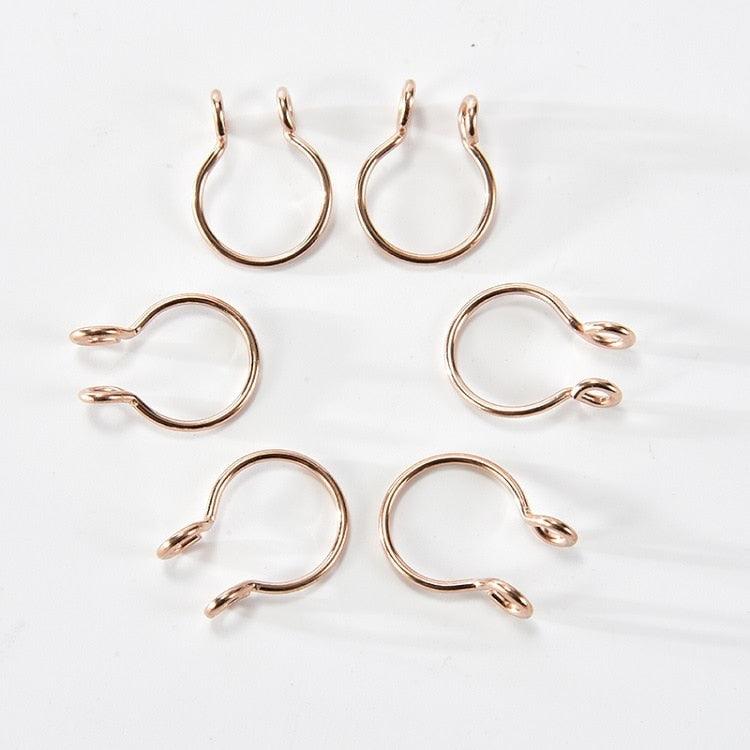 1pcs U Shaped Fake Nose Ring Hoop Septum Rings Stainless Steel Nose Piercing Fake Piercing Horseshoe Nose Rings Earrings Septum Ring Tragus Piercing Earring Hoop Lip Horseshoe Piercing Retainer Helix Hoop Ear Earring Jewelry