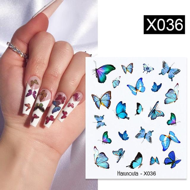 Abstract Lady Face Water Decals Fruit Flower Summer Leopard Alphabet Leaves Nail Stickers Water Black Leaf Sliders Marble Nail Art Stickers Water Transfer Nail Decals Full Wraps Gradient Acrylic Nail Kits for Women Manicure Decoration