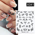 Abstract Lady Face Water Decals Fruit Flower Summer Leopard Alphabet Leaves Nail Stickers Water Black Leaf Sliders Marble Nail Art Stickers Water Transfer Nail Decals Full Wraps Gradient Acrylic Nail Kits for Women Manicure Decoration