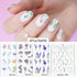 Abstract Lady Face Water Decals Fruit Flower Summer Leopard Alphabet Leaves Nail Stickers Water Black Leaf Sliders Marble Nail Art Stickers Water Transfer Nail Decals Full Wraps Gradient Acrylic Nail Kits for Women Manicure Decoration