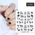 Abstract Lady Face Water Decals Fruit Flower Summer Leopard Alphabet Leaves Nail Stickers Water Black Leaf Sliders Marble Nail Art Stickers Water Transfer Nail Decals Full Wraps Gradient Acrylic Nail Kits for Women Manicure Decoration