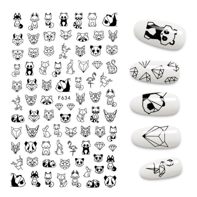 The New 3D Nail Sticker Cool English Letter stickers for nail  Foil Love Heart Design Nails Accessories Fashion Manicure Sticker Stickers Girls Manicure Decoration Nail Art Supplies 3D Self-Adhesive Nail Decals Designer Nail Stickers for Acrylic Nails