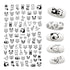 The New 3D Nail Sticker Cool English Letter stickers for nail  Foil Love Heart Design Nails Accessories Fashion Manicure Sticker Stickers Girls Manicure Decoration Nail Art Supplies 3D Self-Adhesive Nail Decals Designer Nail Stickers for Acrylic Nails