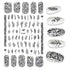 The New 3D Nail Sticker Cool English Letter stickers for nail  Foil Love Heart Design Nails Accessories Fashion Manicure Sticker Stickers Girls Manicure Decoration Nail Art Supplies 3D Self-Adhesive Nail Decals Designer Nail Stickers for Acrylic Nails