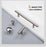 Stainless Steel Cabinet Handles Diameter 10mm Kitchen Door T Bar Straight Handle Pull Knobs Furniture Hardware European Bar Style Cabinet Pull