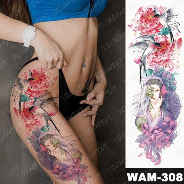 Large Tattoo Sleeve Arm Waterproof Temporary Sticker Tiger Fox For Arm Luxury Colorful Design - STEVVEX Beauty - 103, 3D Tattoo, Animal Tattoo, Arm Tattoo, Beauty, Big Tattoo, Black Tattoos, Body Tattoo, Colorful Tattoo, Fashion Tattoo, Flower Tattoo, Girls Tattoo, Large Tattoo, Leg Tattoo, Lion Tattoo, Lotus Tattoo, Luxury Tattoo, Stylish Tattoo, Tattoo, Waterproof Tattoo, Women Tattoo, Womens Tattoo - Stevvex.com