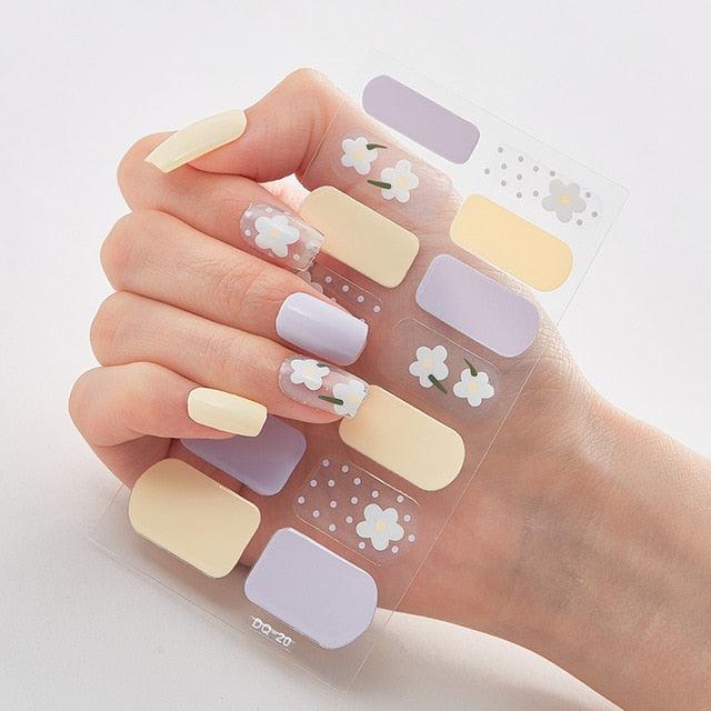 Full Cover Nail Stickers Designer Nail Decals Fashion Five Sorts of Nail Stickers  Nail Sticker set Nail Decoration Nail Strips 3D Nail Art Stickers Decal Slider Template Diy Nail Tool Decorations Nail Art Design Self Adhesive Luxury Designer Nail Sticker