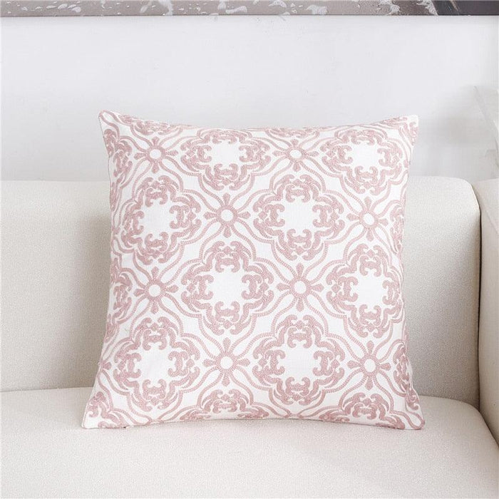 Solid Geometric Cushion Cover Pink Gray Blue Modern Decorative Throw Pillow Case Cushion Case for Room Bedroom Room Decorative Sofa Cushions Throw Pillows Cotton Pillow Covers Pillowcases 45x45