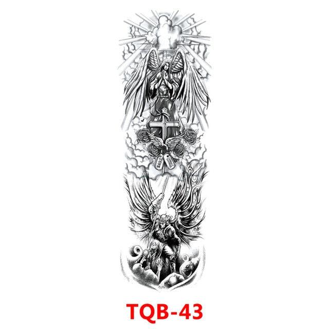 Full Arm Large Size Sleeve Temporary Sticker Dragon Tattoo Waterproof Body Art Realistic 3D Design For Mens - STEVVEX Beauty - 103, 3D Tattoo, Animal Tattoo, Arm Tattoo, Back Tattoo, Beauty, Big Tattoo, Body Tattoo, Carnival Tattoo, Colorful Tattoo, Large Tattoo, Leg Tattoo, Lion Tattoo, Luxury Tattoo, Men Tattoo, Mens Tattoo, Modern Tatoos, Multi-Colored Tattoo, Party Tattoo, Realistic Tattoo, Stylish Tattoo, Tattoo, Tiger Tattoo, Waterproof Tattoo - Stevvex.com