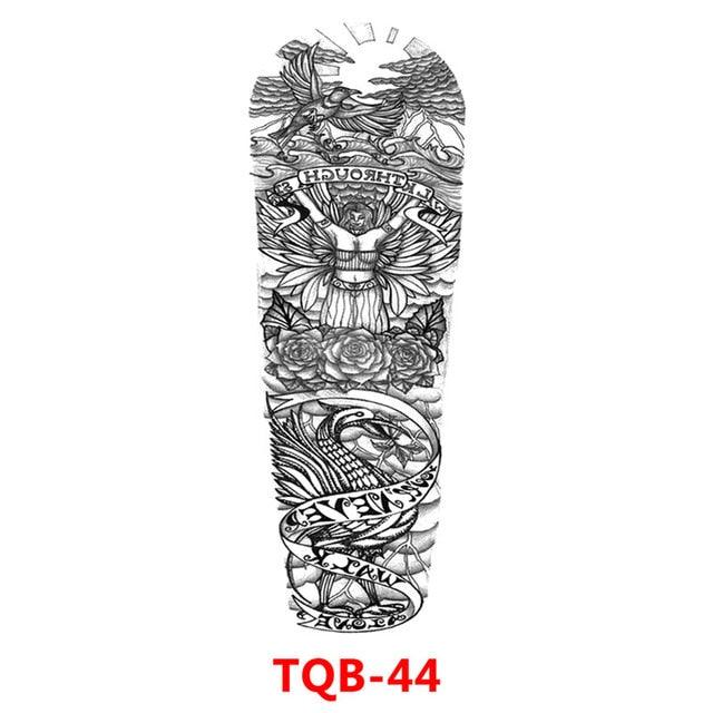 Full Arm Large Size Sleeve Temporary Sticker Dragon Tattoo Waterproof Body Art Realistic 3D Design For Mens - STEVVEX Beauty - 103, 3D Tattoo, Animal Tattoo, Arm Tattoo, Back Tattoo, Beauty, Big Tattoo, Body Tattoo, Carnival Tattoo, Colorful Tattoo, Large Tattoo, Leg Tattoo, Lion Tattoo, Luxury Tattoo, Men Tattoo, Mens Tattoo, Modern Tatoos, Multi-Colored Tattoo, Party Tattoo, Realistic Tattoo, Stylish Tattoo, Tattoo, Tiger Tattoo, Waterproof Tattoo - Stevvex.com