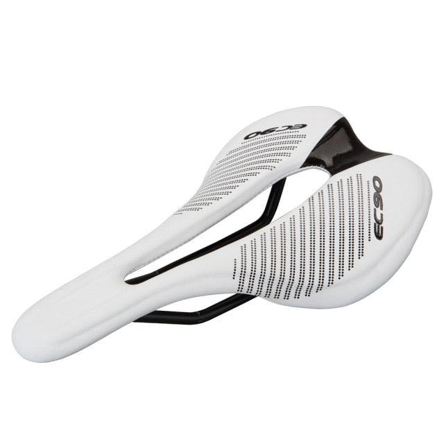 Road Bike Saddles PU Ultralight Breathable Comfortable Seat Cushion Bike Racing Saddle Superflow Road Bike Saddle High Performance And Comfortable Lightweight Sport Road Bike Seat