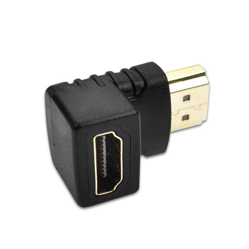 HDMI Compatible 90 Degree Right Angle Adapter HDMI 270 Degree HDMI Gold Plated HDMI 2.0 Male To Female Adapter Connector HDMI Cable Extender 3D 4K Supported - STEVVEX Cable - 220, 4K display port, 4K HDMI Cable, 4K HDMI Plug, 4k resolution, 90 Degree Right Angle Adapter, adapter, Adapter cables, adapter for tv, Angled Adapter, cable, cable adapter, cable for laptop, cable for PC, display port, HDMI, HDMI ADAPTER, HDMI Angled Adapter, HDMI Cable 4K - Stevvex.com