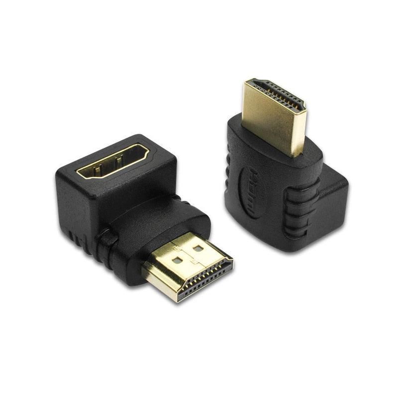 HDMI Compatible 90 Degree Right Angle Adapter HDMI 270 Degree HDMI Gold Plated HDMI 2.0 Male To Female Adapter Connector HDMI Cable Extender 3D 4K Supported - STEVVEX Cable - 220, 4K display port, 4K HDMI Cable, 4K HDMI Plug, 4k resolution, 90 Degree Right Angle Adapter, adapter, Adapter cables, adapter for tv, Angled Adapter, cable, cable adapter, cable for laptop, cable for PC, display port, HDMI, HDMI ADAPTER, HDMI Angled Adapter, HDMI Cable 4K - Stevvex.com