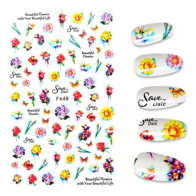 The New 3D Nail Sticker Cool English Letter stickers for nail Foil Love Heart Design Fashion Manicure Stickers Girls Manicure Decoration Nail Art Supplies 3D Self-Adhesive Nail Decals Designer Nail Stickers for Acrylic Nails