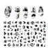 The New 3D Nail Sticker Cool English Letter stickers for nail Foil Love Heart Design Fashion Manicure Stickers Girls Manicure Decoration Nail Art Supplies 3D Self-Adhesive Nail Decals Designer Nail Stickers for Acrylic Nails