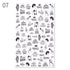 Alphabet Love Shaped  Pattern 3D Nail Stickers Slider Valentine Day Decals Foil For Love Nail Art Decoration Pop Art Nail Stickers Sexy Girl Designs Comics Water Transfer Decals Manicure Lips Nail Art Decorations Slider Nail Art Stickers