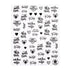 Alphabet Love Shaped  Pattern 3D Nail Stickers Slider Valentine Day Decals Foil For Love Nail Art Decoration Pop Art Nail Stickers Sexy Girl Designs Comics Water Transfer Decals Manicure Lips Nail Art Decorations Slider Nail Art Stickers