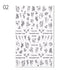 Alphabet Love Shaped  Pattern 3D Nail Stickers Slider Valentine Day Decals Foil For Love Nail Art Decoration Pop Art Nail Stickers Sexy Girl Designs Comics Water Transfer Decals Manicure Lips Nail Art Decorations Slider Nail Art Stickers