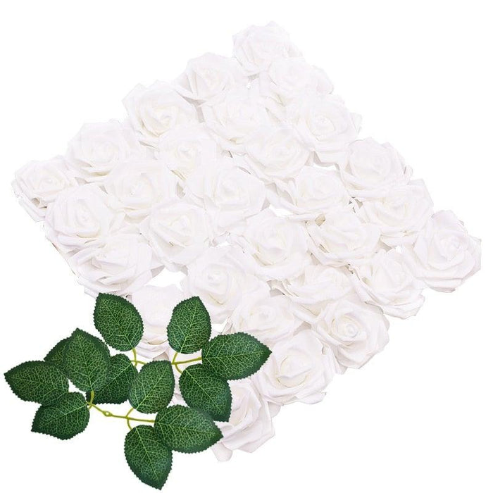 New Artificial 10/20/30 Heads 8cm PE Foam Rose Flowers Bride Bouquet Flower For Wedding Party Decorative Scrapbooking Flower Silk Roses for Wedding Centerpieces Bridal Show Bouquets Party Home Flowers Decoration