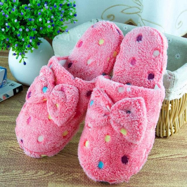 Soft Slipper Womens Home Plush House Winter Warm Slippers Soft Indoors Bedroom Slippers With Memory Foam Comfortable Slip On House Shoes Warm Fur Lined Slippers