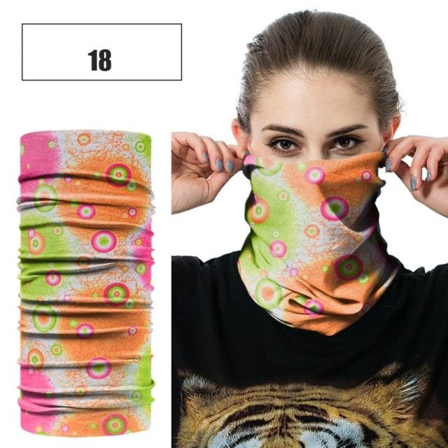 1PC Fashion Men Women Head Face Neck Sunshade Collar Gaiter Tube Bandana Scarf Sports Headwear Scarf Dustproof Outdoor Fishing Face Mask Reusable Washable Cloth Bandanas Women Men Neck Gaiter Cover Turban Multipurpose Balaclava